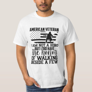 AMERIKAANSE VETERAN IK BEN GEEN HERO, MAAR IK HEB. T-SHIRT