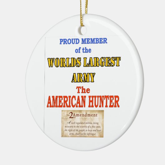 AMERIKAANSE VETERAN KERAMISCH ORNAMENT (Links)
