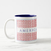 "AMERIKAANSE VETERAN" Navy Twee-Tons Mok (Links)