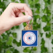 AMERIKAANSE VETERAN Premium Sleutelhanger Vierkant (Hand)