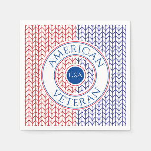 AMERIKAANSE VETERAN Standaard Cocktails Papieren s Servet