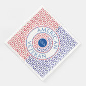 AMERIKAANSE VETERAN Standaard Eetpapier Servetten (Hoek)