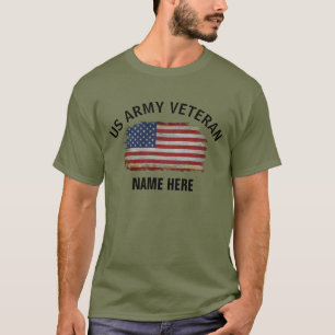 AMERIKAANSE VETERAN VERENIGDE STATEN VLAG GEPERSON T-SHIRT