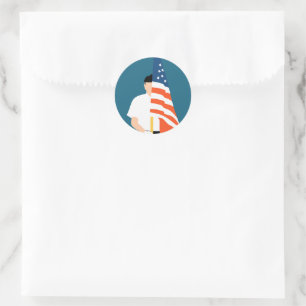 Amerikaanse veteranen bedankt voor uw service ronde sticker