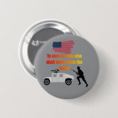 Amerikaanse veteranen grijs ronde button 5,7 cm (Voorkant /achterkant)