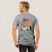 Amerikaanse veteranen grijs Tri-Blend shirt (Voorkant)