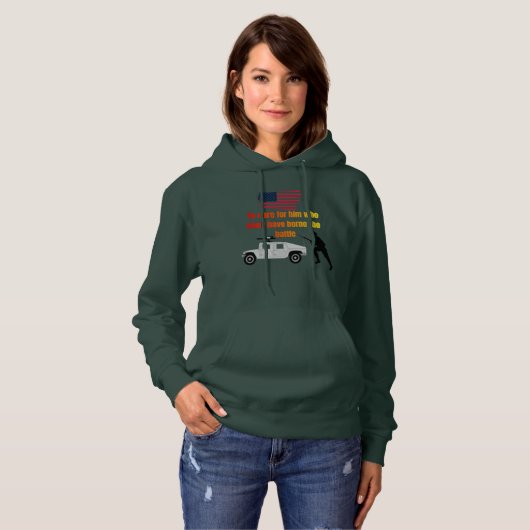 Amerikaanse veteranen hoodie (Voorkant volledig)