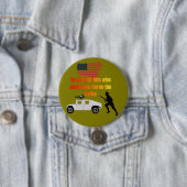 Amerikaanse veteranen olijf ronde button 7,6 cm (In situ)