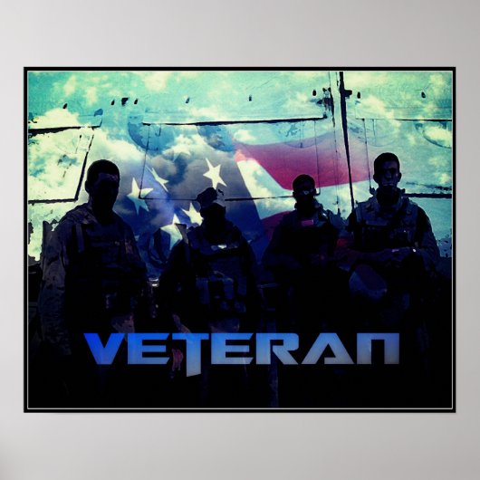 Amerikaanse Veteranen Poster (Voorkant)