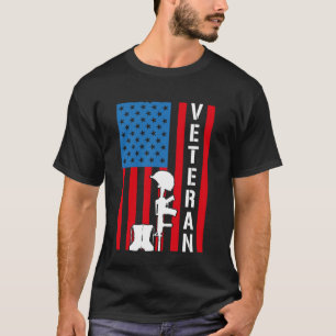 Amerikaanse Veteranen Vlag Ex-Militair Moeder Vete T-shirt