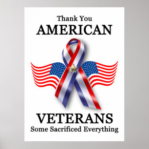 Amerikaanse veteranen: Wat opofferde alles! Poster