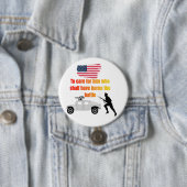 Amerikaanse veteranen wit ronde button 7,6 cm (In situ)