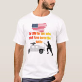 Amerikaanse veteranen wit t-shirt (Voorkant)