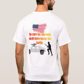 Amerikaanse veteranen wit t-shirt (Achterkant)