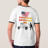 Amerikaanse veteranen wit t-shirt (Achterkant)