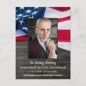 Amerikaanse veteranengevierde veteranengeviering v uitnodiging briefkaart (Voorkant)