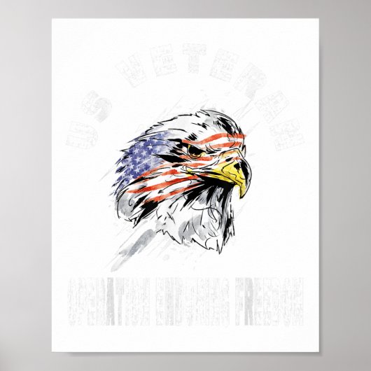Amerikaanse veteranenoperatie Enduring Freedom Mil Poster (Voorkant)