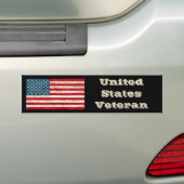 Amerikaanse Veteranese Bumpersticker (Op auto)