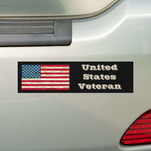 Amerikaanse Veteranese Bumpersticker (Op auto)