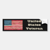 Amerikaanse Veteranese Bumpersticker (Voorkant)