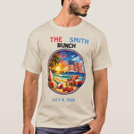 Amerikaanse vibe bijpassende T-shirts voor feesten