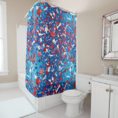 Amerikaanse viering douchegordijn (In situ)