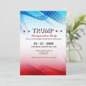 Amerikaanse viering inaugurele uitnodiging (Staand voorkant)