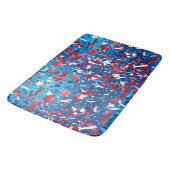 Amerikaanse viering rood wit blauw badmat (Gekanteld)