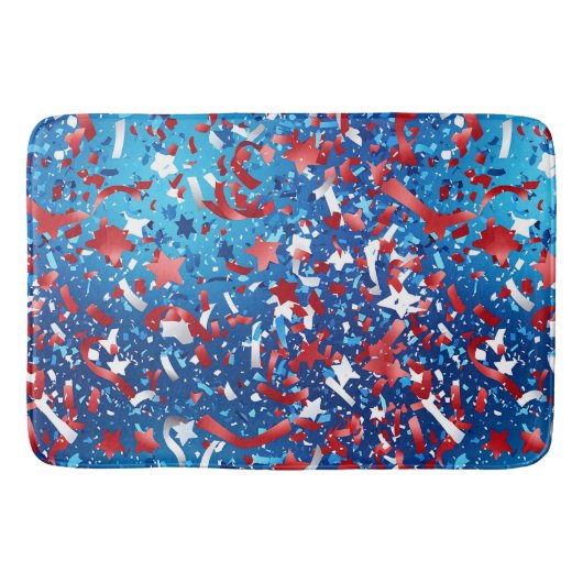 Amerikaanse viering rood wit blauw badmat (Voorkant)