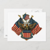 Amerikaanse Vintage Americana Briefkaart (Voorkant / Achterkant)