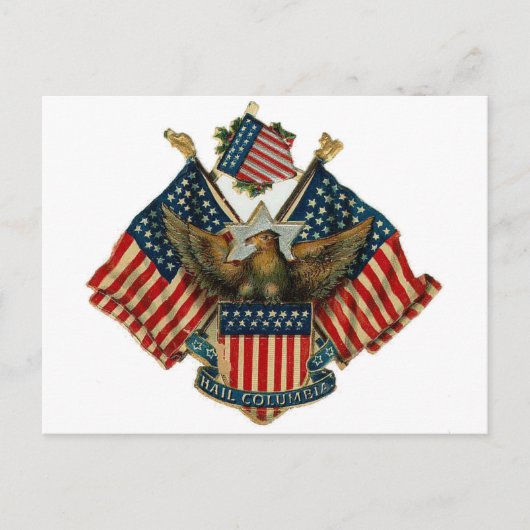 Amerikaanse Vintage Americana Briefkaart (Voorkant)