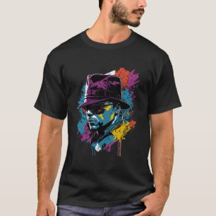 Amerikaanse Vintage Mafia Graffiti Gang Street Art T-shirt