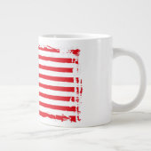 Amerikaanse Vintage Tshirt Coffee Mok Flag Grunge (Rechts)