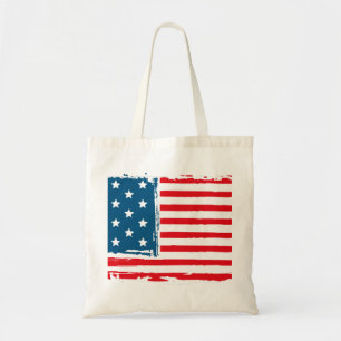 Amerikaanse Vintage Tshirt Coffee Mok Flag Grunge Tote Bag