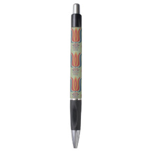 Amerikaanse Vintage Volkskunst Tulp Bloemendecorat Pen