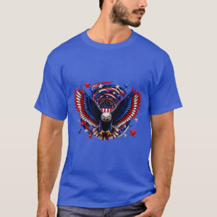 Amerikaanse Visie Spiraal – Patriottische Adelaar T-shirt