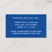 Amerikaanse Visitekaartjes met vlagpatriottische s (Achterkant)