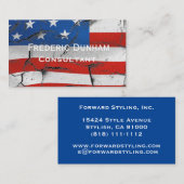 Amerikaanse Visitekaartjes met vlagpatriottische s (Voorkant / Achterkant)