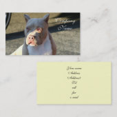 Amerikaanse Visitekaartjes van Staffordshire Terri (Voorkant / Achterkant)