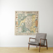 Amerikaanse viskaart Wandkleed (In Situ (horizontaal))