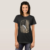 Amerikaanse vislokker uit de VS T-shirt (Voorkant volledig)