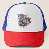 Amerikaanse visserstrucker hoed trucker pet (Voorkant)