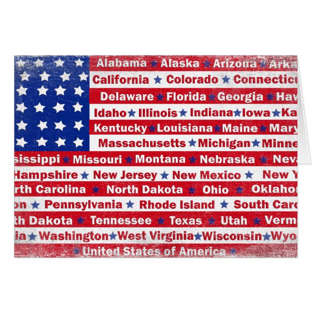 Amerikaanse vlag (Voorkant Horizontaal)