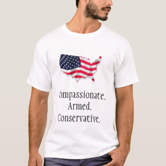 Amerikaanse vlag2, Compassionate.Armed.Conservativ T-shirt