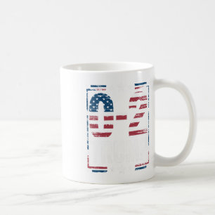 Amerikaanse vlag 0-2 Trump 2024  Koffiemok