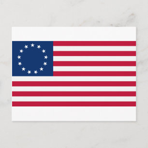 Amerikaanse vlag 13 sterren Betsy Ross Briefkaart
