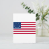 Amerikaanse vlag 13 sterren Betsy Ross Briefkaart (Staand voorkant)
