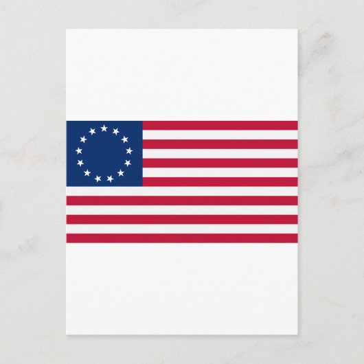 Amerikaanse vlag 13 sterren Betsy Ross Briefkaart (Voorkant)