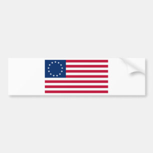 Amerikaanse vlag 13 sterren Betsy Ross Bumpersticker
