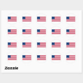 Amerikaanse vlag 13 sterren Betsy Ross Ronde Sticker (Vel)